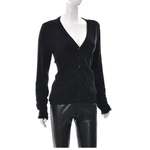 ✨Divided by H&M Womens Button Down V-Neck Cardigan Black✨ thumbnail 2