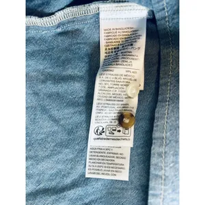 Levi's Amber Long Sleeve Blouse Square Neck‎ Shirt 100% Cotton Flowy Medium thumbnail 8