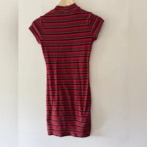 Garage Red Stripe Bodycon‎ Midi Dress thumbnail 3