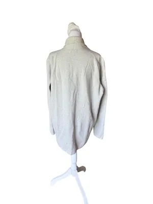 J Crew Factory Chelsea Sweater Blazer Cotton Gray Womens XL Open Front thumbnail 2