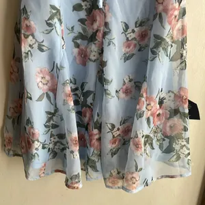 Lulus Precious Perspective Light Blue Floral Puff Sleeve Mini Dress thumbnail 13
