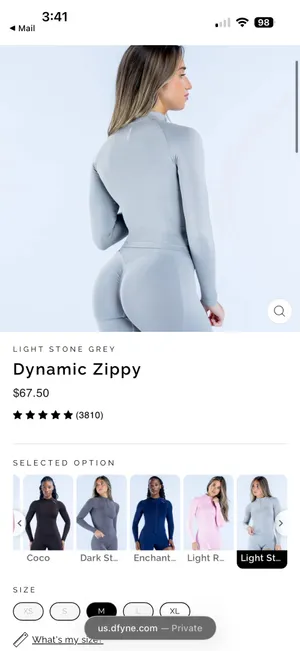 Light stone gray dynamic, zippy DFYNE thumbnail 4