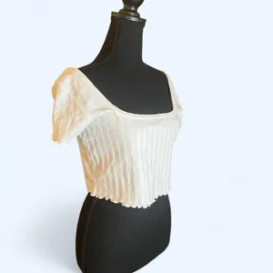 Aerie offline ribbed off the shoulder cropped top Size Large thumbnail 3