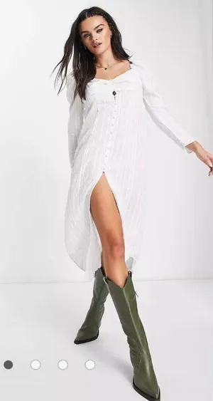 NWT FREE PEOPLE ButtonDown LUNA Maxi Top Size XS thumbnail 6