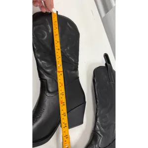Top Moda Elk-1 Black Western Cowboy Boots Pointed Toe Side Zip Womens size 6.5 thumbnail 9