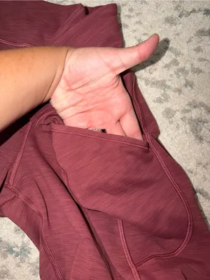 Lululemon Wonder Train High Rise Crop 24” Leggings Pockets Size 18 thumbnail 5