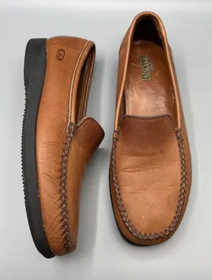 Vintage Dexter USA Shoes Womens Size 8 Brown Leather Moccasins Loafers Country thumbnail 1