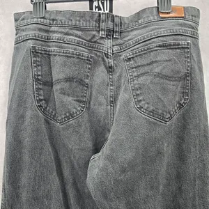 Lee Relaxed Straight Leg Gray Black Denim Pants‎ Jeans 16M thumbnail 5