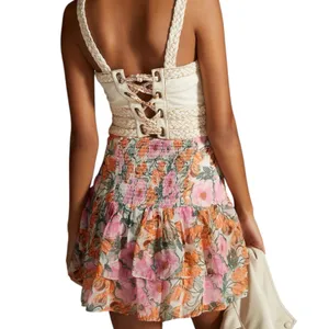 NWT Cecilia Pettersson for Anthropologie Floral Mini Skirt Size Large thumbnail 3