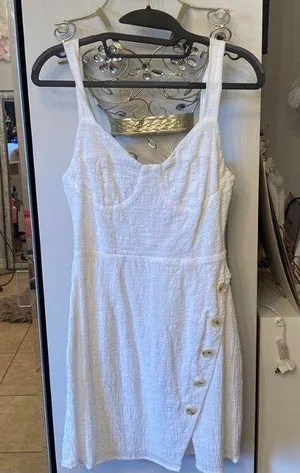 Sabo Skirt White Dress thumbnail 1