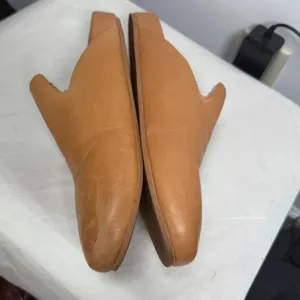 J Crew Pacific Toasted Wheat Sherpa Lined Leather Women’s Mules Clogs Slide 9.5 thumbnail 3