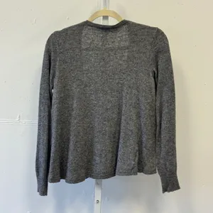 Ann Taylor Merino Wool Cashmere Blend Open Front Cardigan Sweater Small Gray thumbnail 2