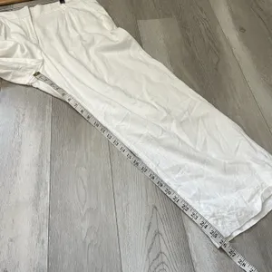 Abercrombie & Fitch Pants linen straight leg dress womens White size 12 petite thumbnail 3