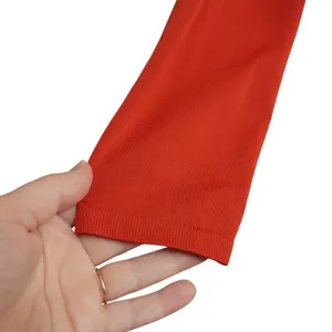 Gymshark Red Long Sleeve Crop Top Drawstring Hem Perforated Activewear Small‎ thumbnail 3