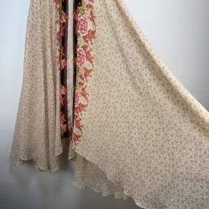 Free People Lovely Lady Maxi Skirt Size XS Asymmetrical Flowy‎ Floral Chiffon thumbnail 2