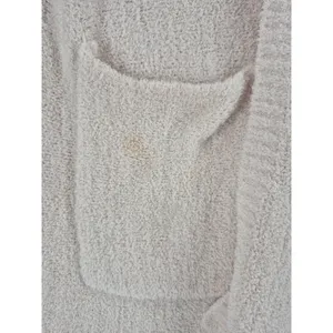 Sincerely Jules Womens Cardigan Beige Popcorn Knit Oversized‎ Pocket Small thumbnail 7