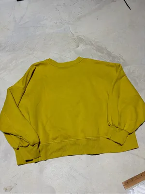 Judith March yellow green sweatshirt star XL thumbnail 8