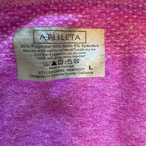 Athleta Purple Fastest Track Seamless Tee Sz Large thumbnail 5