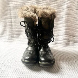 Sorel Women Tofino II Black NL-3071-371 Green Camo Fur Lined Trim Snow Boots 8 thumbnail 4