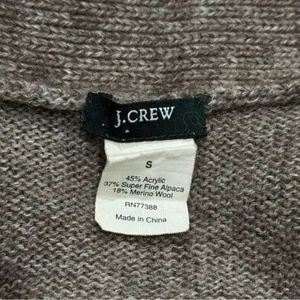 J. Crew Alpaca Blend Plunge V-Neck Long Sleeve Sweater Capsule Cozy Cabincore‎ S thumbnail 7