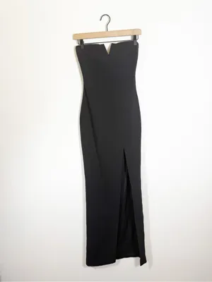 Likely Windsor Black Strapless Maxi Gown Dress Size 0 thumbnail 6