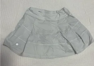 Lululemon Pace Rival Skirt Long White  thumbnail 2