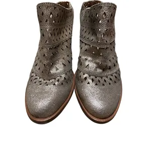 Steve Madden Harmony Mules in Dusty Gold Metallic Leather Upper Block Heel Sz 7M thumbnail 8