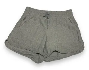 5/$35 Athletic Works Womens‎ Shorts Sz XS 0 2 Gray New Drawstring Knit thumbnail 1