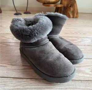 UGG Women's Gray Bailey bow mini size 8 thumbnail 1