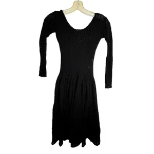 Vintage Sheer Black Lace Dress thumbnail 5