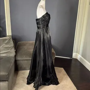 Women’s Black Strapless Full Length Prom Formal Dress Zip Back Size 10 NEW thumbnail 4