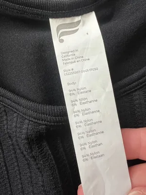 Fabletics small black‎ top thumbnail 10