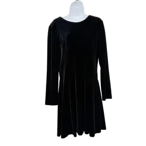 Vtg Jessica McClintock Velvet Lace Back Dress Sz 14 Whimsigoth Victorian Glam thumbnail 3