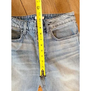 A.L.C. Wide Leg Button Fly Jeans Women's‎ Light Blue Wash Size 2 thumbnail 6