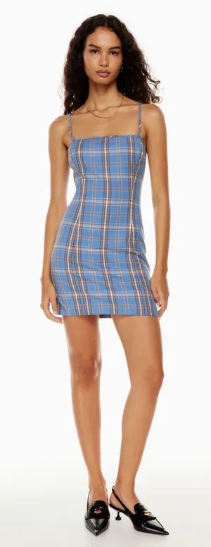 Aritzia Sunday best blue plans shimmer dress size 4 thumbnail 1