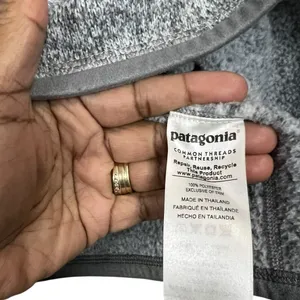 Patagonia Women's Gray Fleece Quarter Zip Pullover Better Sweater - Sz Small thumbnail 3
