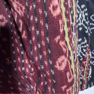 Synergy Art Threads Bohemian Patterned Long Sleeve Top Cropped Medium Black thumbnail 5