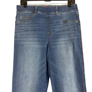 Spanx‎ Straight Leg Jeans Vintage Indigo Blue Pull On Denim Casual 20356R Large thumbnail 2