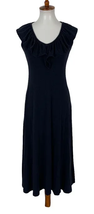 Jewelbox Navy Sleeveless Midi Dress XS Stretch‎ Fit And Flare Cocktail thumbnail 1