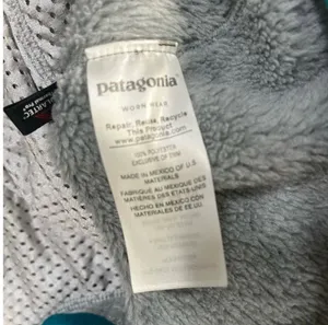Patagonia Women’s M Better Sweater Fleece Pullover Gray Teal Trim Snap-T Jacket thumbnail 4