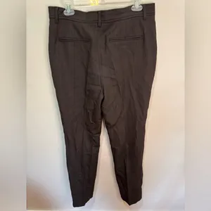 Ganni Womens Plaid Suiting Trousers Pants in Chocolate Brown Size 40 US‎ 8/10 thumbnail 2