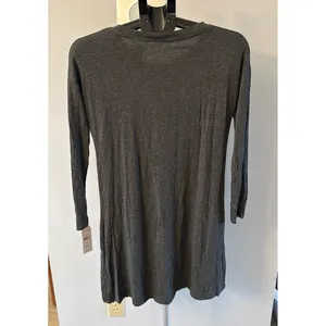 NWT Danskin Women's Gray Long Sleeve‎ Lounge Dress Front Pockets Size XS thumbnail 5