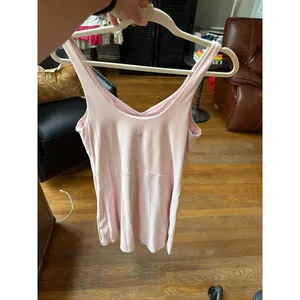 Lululemon Align Dress in a light pink shade features a V-neckline women's 14 thumbnail 2