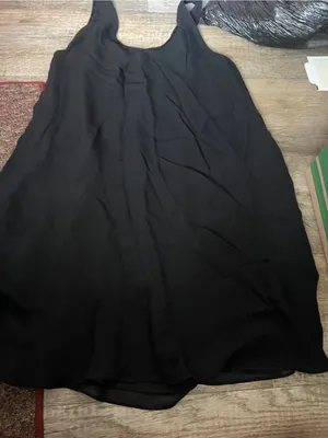 Aritzia Wilfred black silk mini dress thumbnail 4