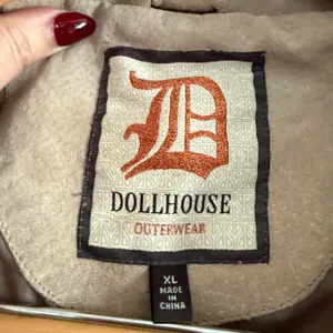 Y2K Vintage DOLLHOUSE | Tan Suede Leather Moto Style Jacket | Extra Large thumbnail 4