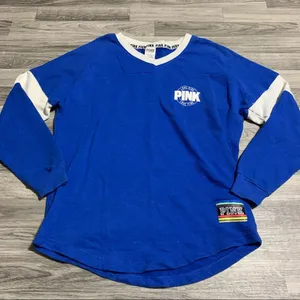🌿Victoria’s Secret Royal Blue Long Sleeve Shirt thumbnail 1