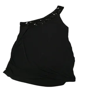 Lane Bryant black one shoulder sequin tank blouse 18/20‎ thumbnail 2