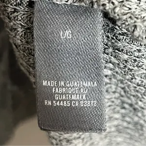 Aerie Womens Large Gray Ribbed‎ Turtleneck Sweater Oversized Pullover Top thumbnail 3