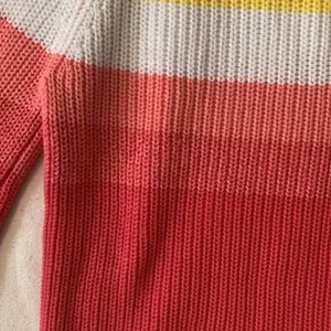 Cupcake Clothing womens small max sunrise colorblock sweater cute bright pink or thumbnail 8