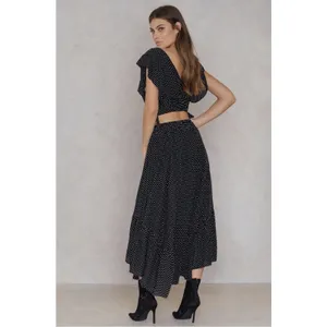 Free People Pretty Daze Black Polka Dot Two-Piece Set Women's XS thumbnail 4